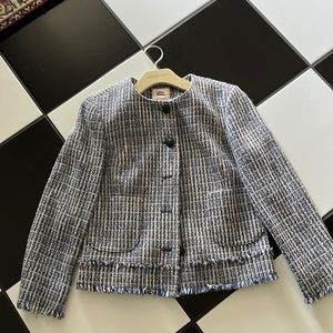 Red Fleece by Brooks Brothers Boucle jacket like new condition